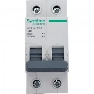 Автоматический выключатель Systeme Electric City9 set ав с 40а 2p 4.5ka 230в C9F34240
