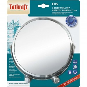 Двустороннее косметическое зеркало Tatkraft EOS 11656