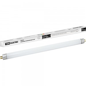 Люминесцентная линейная двухцокольная лампа TDM ЛЛ-16/8 Вт T5 6500 К SQ0355-0018