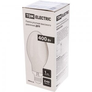 Ртутная лампа высокого давления TDM ДРЛ 400 Вт Е40 SQ0325-0010