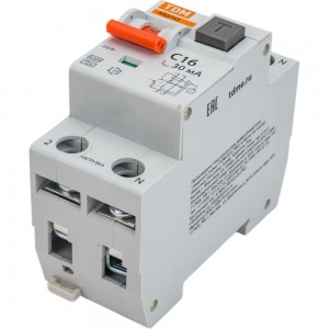 Автоматический выключатель дифференциального тока TDM АВДТ 63 2P C16 30мА SQ0202-0002
