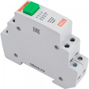 Кнопочный выключатель зеленый TDM ВК-47 2НО;2НЗ SQ0214-0006