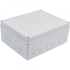 Распаячная коробка с крышкой ОП 240х195х90мм, IP55, кабельные ввода d28-3 шт, d37-2 шт TDM SQ1401-1272