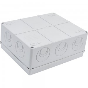 Распаячная коробка с крышкой ОП 240х195х90мм, IP55, кабельные ввода d28-3 шт, d37-2 шт TDM SQ1401-1272