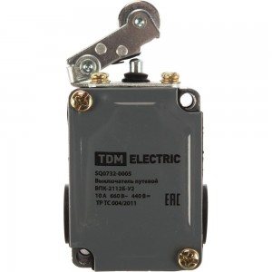 Путевой контактный выключатель TDM ВПК-2112Б-У2, 10А, 660В, IP67 SQ0732-0005