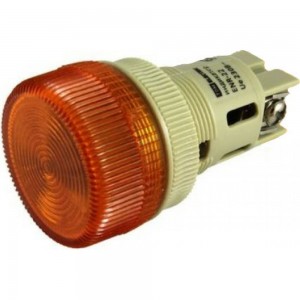 Сигнальная неоновая лампа TDM ENR-22 d22мм желтый 230В цилиндр SQ0702-0014