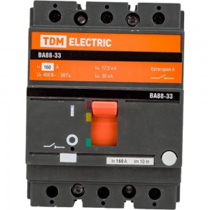 Автоматический выключатель TDM ВА88-33, 3Р, 160А, 35кА SQ0707-0013