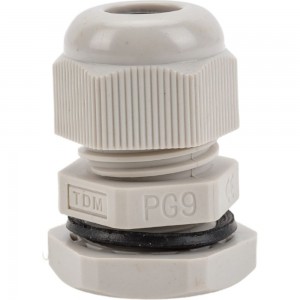 Сальник TDM PG9 диаметр проводника 4-8мм, IP54 SQ0805-0001