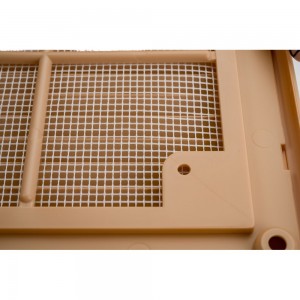 Разъемная решетка с москитной сеткой TDM ЭКО 150х150 мм бежевая SQ1807-0075