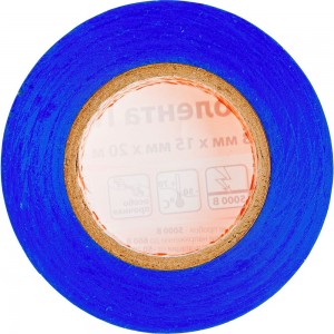 Изолента ПВХ TDM 0.13х15 мм синяя 20 м SQ0526-0015