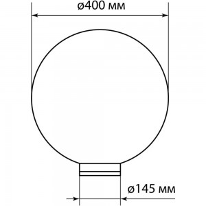 Рассеиватель шар TDM, ПММА, 400мм, байонет 145мм, опал SQ0321-0213
