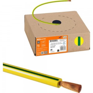 Провод ПуГВнгА-LS TDM 1х0,75 ГОСТ в коробке 200м, желто-зеленый SQ0124-1461