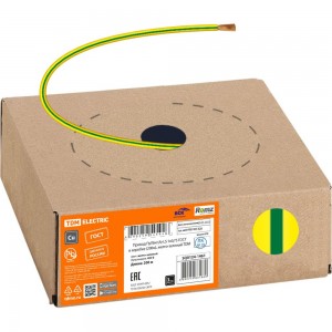 Провод ПуГВнгА-LS TDM 1х0,75 ГОСТ в коробке 200м, желто-зеленый SQ0124-1461