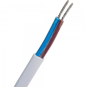 Шнур с ножным выключателем и плоской вилкой TDM ШУН01В ШВВП 2х0,75мм2 3,5м. белый SQ1305-0061