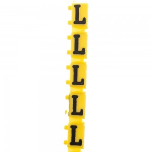 Наборный маркер TDM символ L, желтый, 2,5 мм2, 150 штук SQ0534-0027