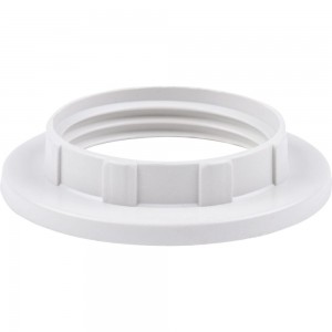 Кольцо для патрона TDM Е14, термостойкий пластик, белый, SQ0335-0163