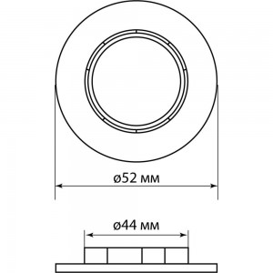 Кольцо для патрона Е27 TDM термостойкий пластик, черный SQ0335-0168