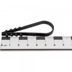 Дюбель-хомут для круглого кабеля TDM ДХК-25, 19-25 мм, нейлон, черный, 100 шт. SQ0539-0006