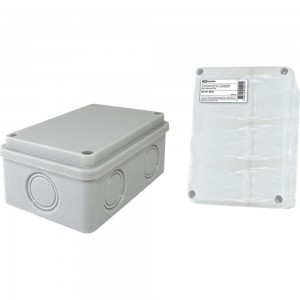 Распаечная коробка TDM ОП 120x80x50мм, крышка, IP55, 6 входов, без гермовводов, индивидуальный штрихкод SQ1401-0825