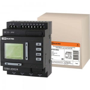 TDM Программируемый логический контроллер ПЛК12D024 с дисплеем 24В SQ0750-0002