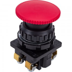 Выключатель TDM кнопочный КЕ 021-У2-исп.2 гриб без фиксации красный 1з+1р 10A 660B IP40 SQ0753-0018