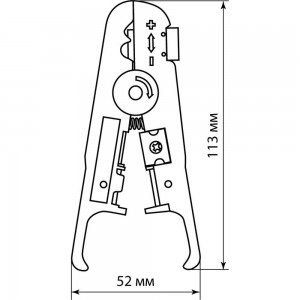 Клещи TDM КЗ-В, зачистка и обрезка витой пары UTP/SFTP регулируемый нож, «МастерЭлектрик» SQ1003-0201