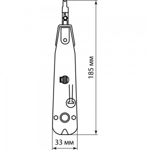 Инструмент TDM И-МВУ, монтаж и обрезка витой пары, ударный, «МастерЭлектрик» SQ1003-0202