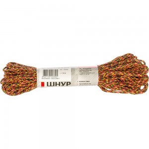 Плетеный шнур ПЭ 3,5 мм, 16-пряд, цветной, 30 м Tech-Krep 140355