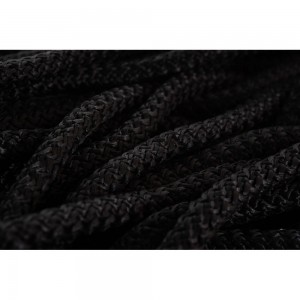 Вязаный шнур (ПП, 8 мм, с сердцевиной, универсальный, черный, 20 м) Tech-Krep 140333