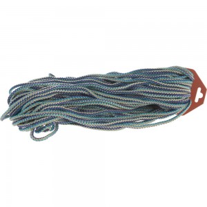 Вязаный шнур Tech-Krep ПП, 5 мм, с сердцевиной, универсальный, цветной, 50 м 139942