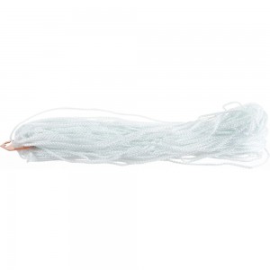 Вязаный шнур (ПП, 3 мм, с сердцевиной, универсальный, белый, 50 м) Tech-Krep 140323