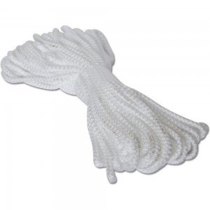 Вязано-плетенный шнур Tech-Krep ПП, 5 мм, хозяйственный, белый, 20 м 139943