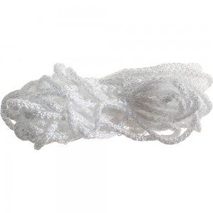 Вязано-плетенный шнур Tech-Krep ПП, 5 мм, хозяйственный, белый, 20 м 139943