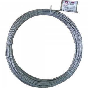 Cтальной трос для растяжки DIN 3055 Tech-Krep 2 мм, 5+м 130234 Cтальной трос для растяжки DIN 3055 Tech-Krep 2 мм, 5+м 130234