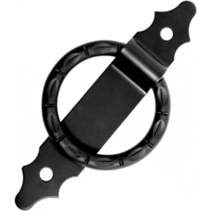 Фигурная ручка кольцо Tech-Krep вертикальная планка FRS4 110, черный 148805