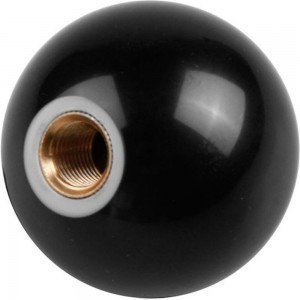Ручка-шар с внутренней металлической резьбой Tech-Krep пластик, D40, М8, чёрный 144195