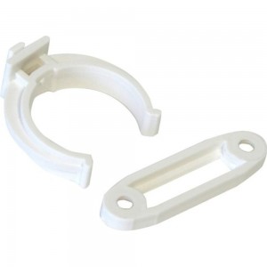 Клипса-держатель для пластикового цоколя с планкой Tech-Krep белая, 4 шт., пакет 148543