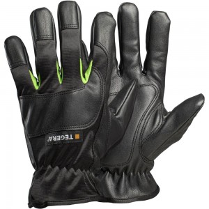 Зимние защитные перчатки на теплой полуподкладке TEGERA синтетическая кожа, усиление на пальцах 516-10
