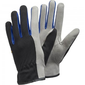 Рабочие защитные комбинированные перчатки из искусственной кожи TEGERA, без подкладки, размер 7 325-7
