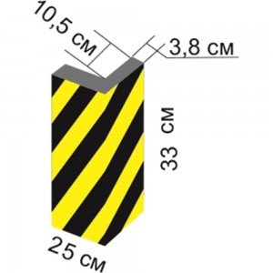 Угловой демпфер из вспененного полиэтилена Технология ДУ-ВП-2 330x250x38 мм 00000007611