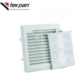 Решетка вентиляционная с фильтром 105x105 мм, RAL7035 Tekpan TP 983104