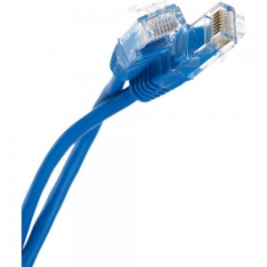 Литой патчкорд Telecom UTP, категория 5е, 3,0м, синий NA102-L-3M