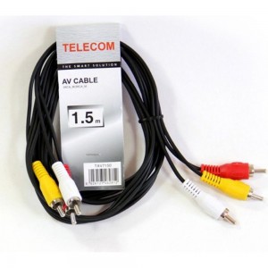 Соединительный кабель Telecom 3xRCA /M/-3xRCA /M/, 1,5m TAV7150-1.5M