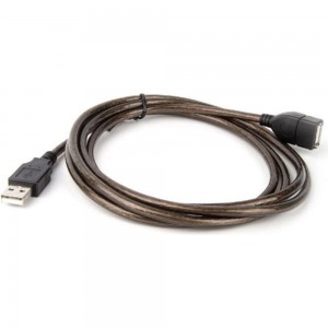 Удлинительный кабель Telecom USB2.0 AM/AF прозрачная изоляция, 1.8m VUS6956T-1.8M