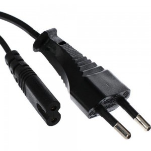 Кабель для аудио-видео техники Telecom IEC-320-C7 - розетка 220V, 2-pin, черный TP228-1.8-B