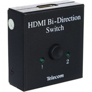 Разветвитель HDMI Telecom 2-1, переключатель HDMI 1--2, двунаправленный TTS5015