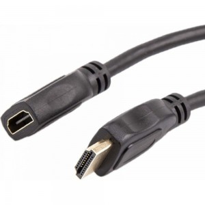 Удлинительный кабель Telecom, HDMI-19M---HDMI-19F ver 2.0, 5m TCG-200MF-5M