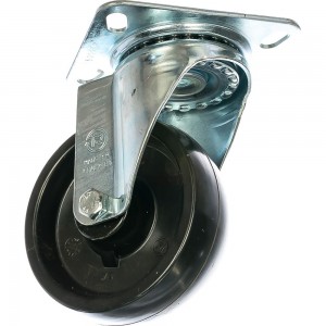 Колесо с вращающейся опорой и пластиной крепления (100 мм; 200 кг) Tellure rota 067150