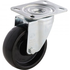 Колесо с вращающейся опорой и пластиной крепления (100 мм; 200 кг) Tellure rota 067150