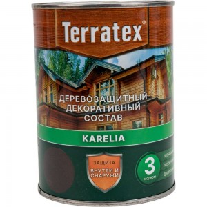 Деревозащитный декоративный состав ТЕРРАТЕКС эбеновое дерево, 0.75 кг, 1 л ЭК000136990
